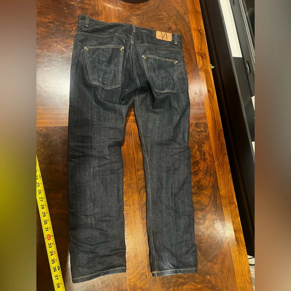 Nudie Jeans Men's Dark Denim Slim Jeans - Picture 2 of 6